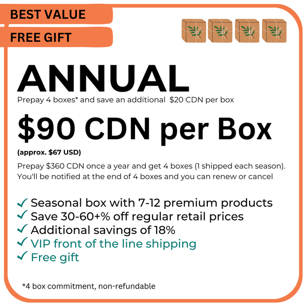 Subscription Box - Annual Plan (Prepay 4 Boxes)