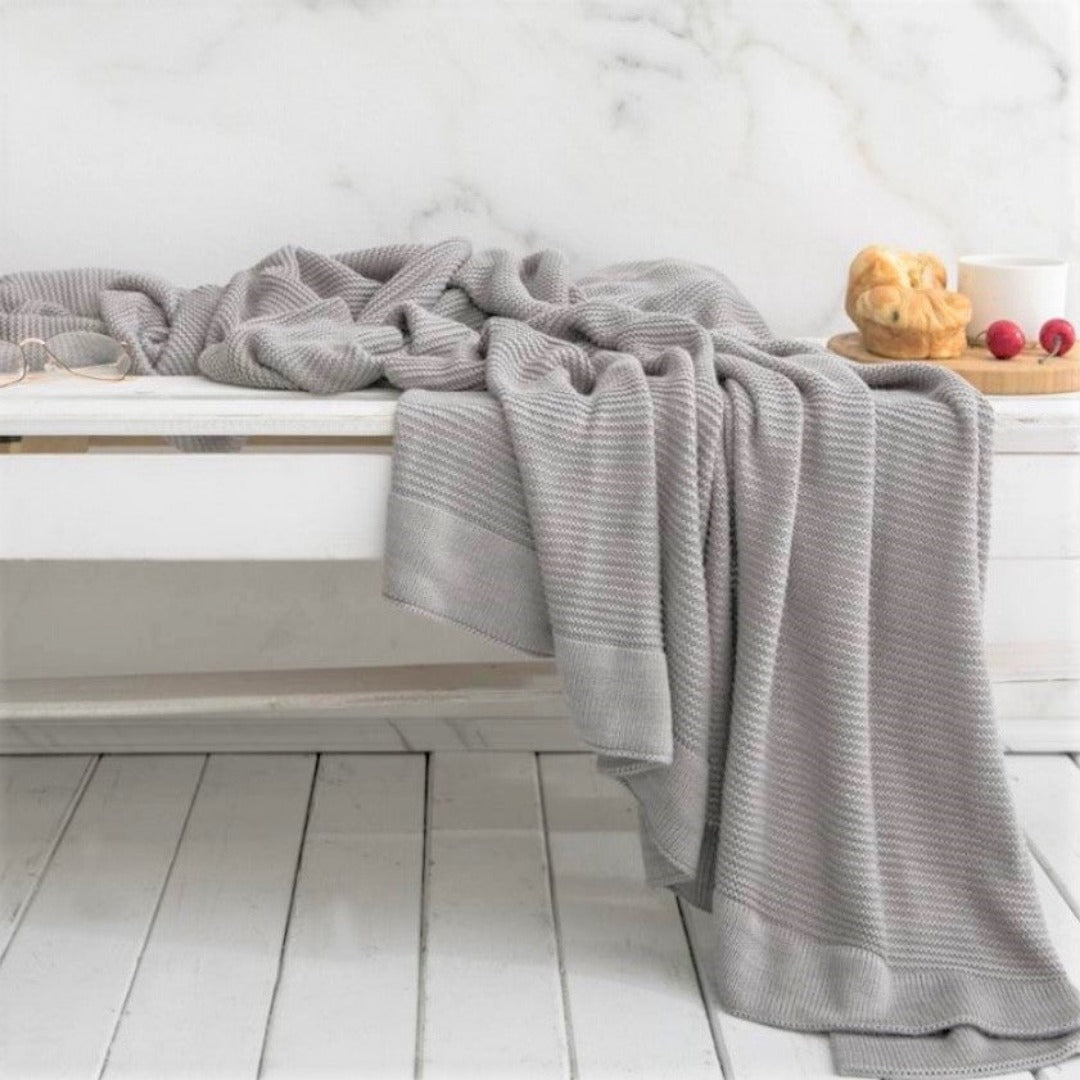 Blanket - 100% Bamboo + Knitted Weave