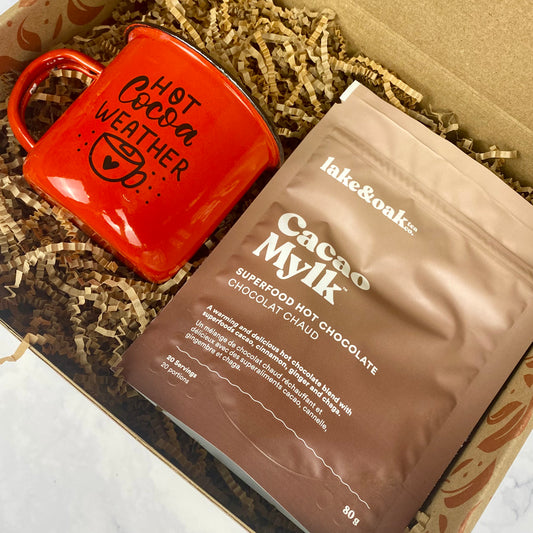 Gift Box "Campfire Cocoa" - Enamel Mug, Hot Chocolate