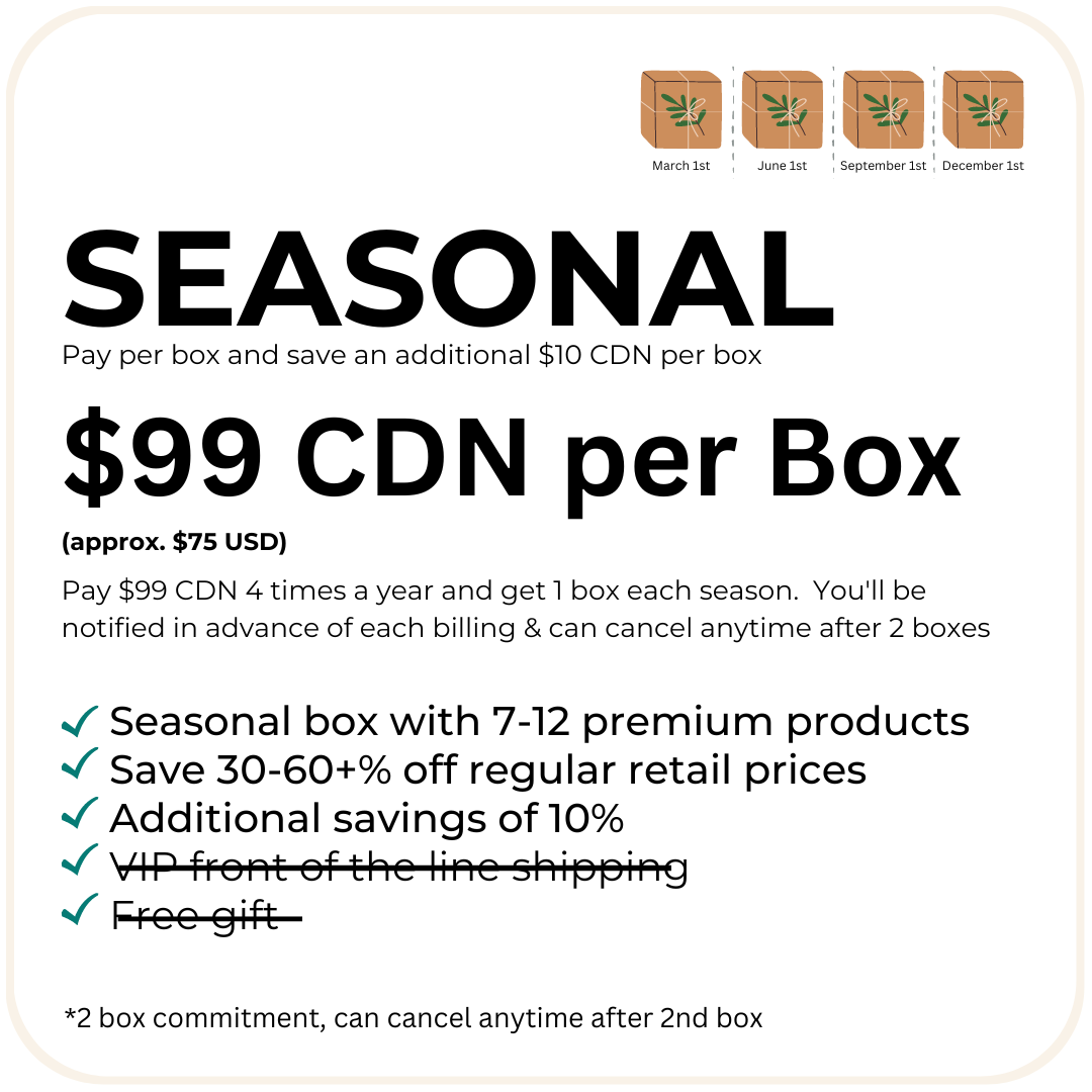 Subscription Box - Seasonal Plan (Billed 4x Year)