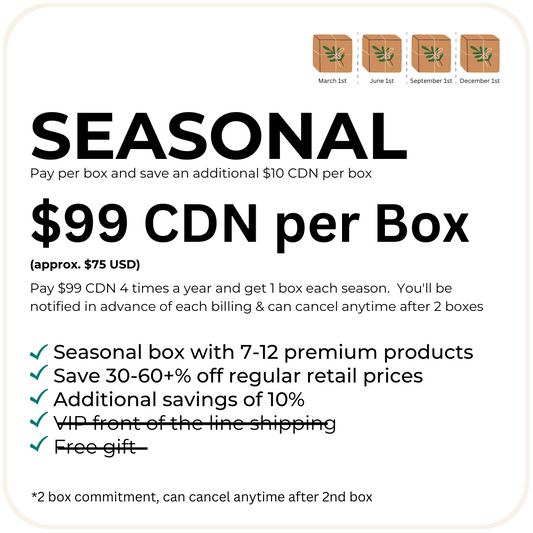 Subscription Box - Seasonal Plan (Billed 4x Year)