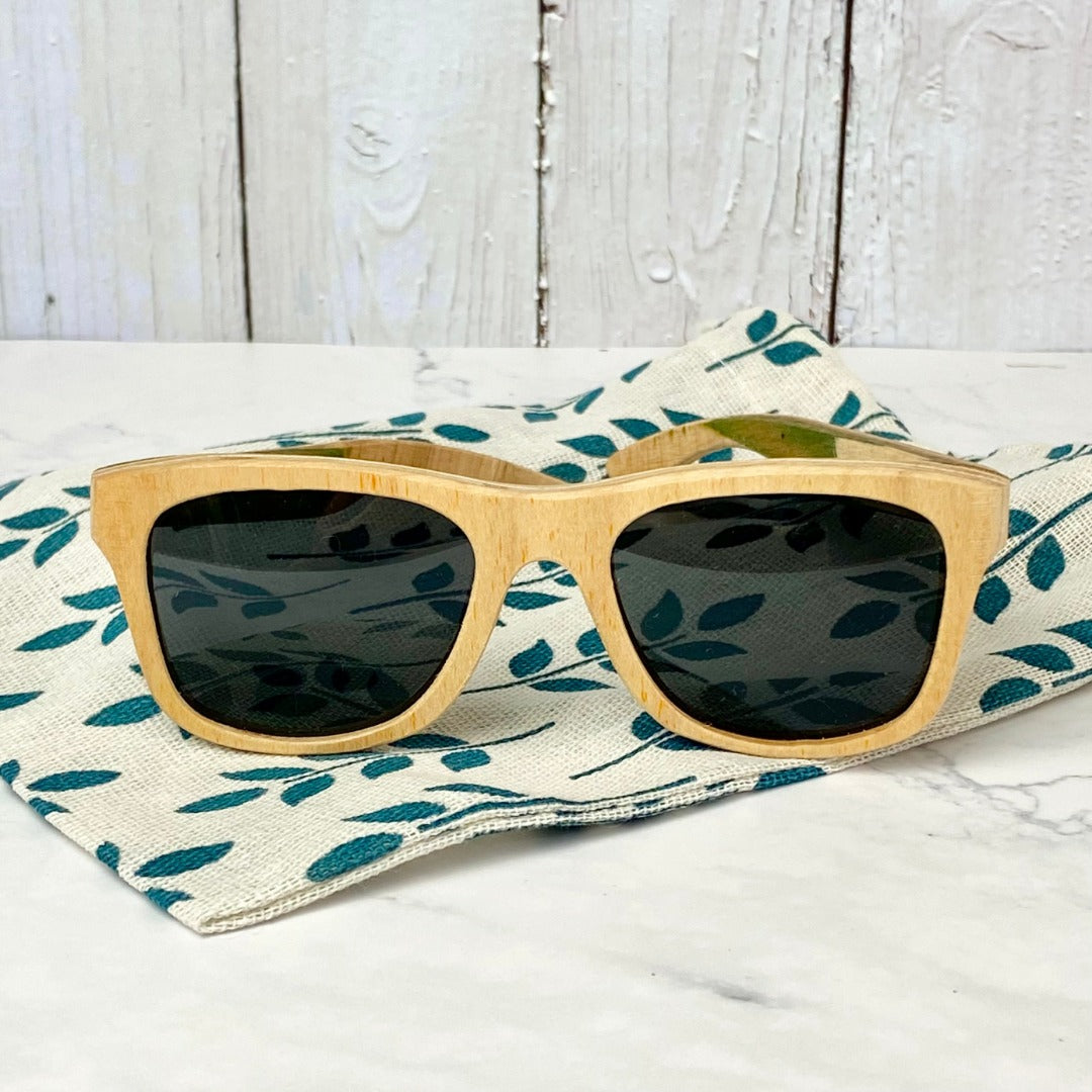 Sunglasses - Wooden + Upcycled from Skateboards
