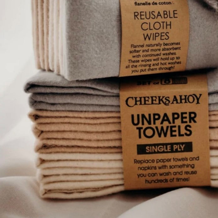 UNPaper® Towels 12 Pack Reusable - 100% Cotton - Zero Waste Outlet